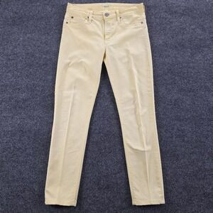 Hudson Nico Super Skinny Yellow Jeans Women's Size 27 Made in USA